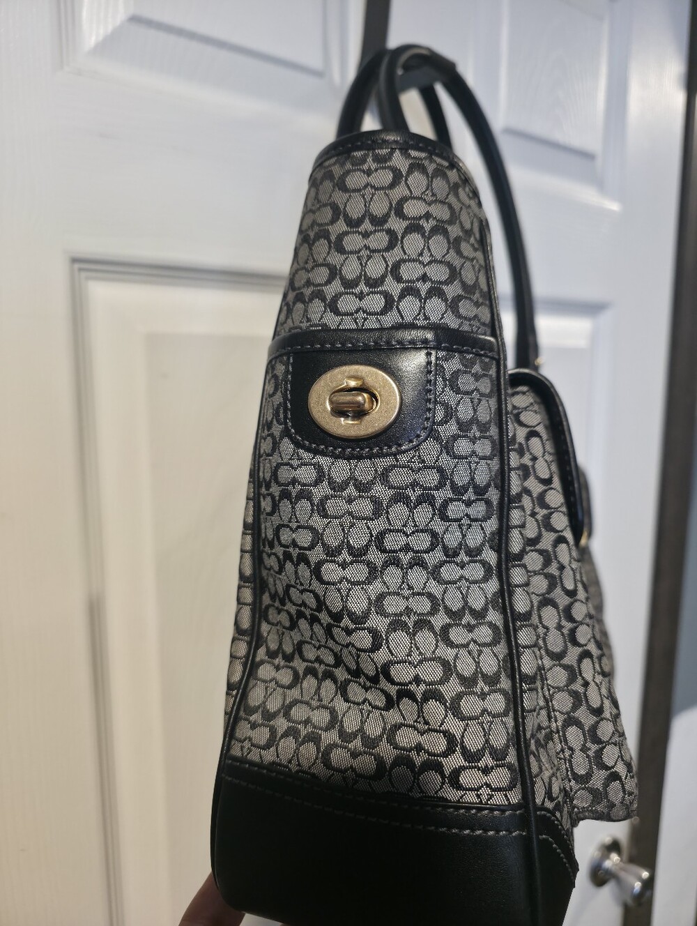 Coach Soho Y2k Black Dual Turnlock Business Bag ‼️Nwot RARE‼️ - Picture 3 of 17